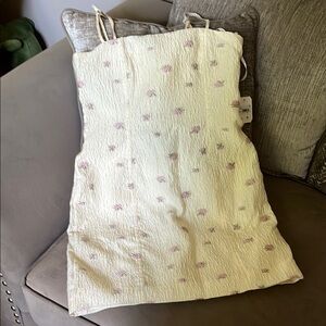 Altar'd State Cream and Pink Mini Dress